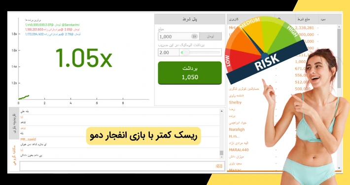 ریسک کمتر بازی انفجار دمو